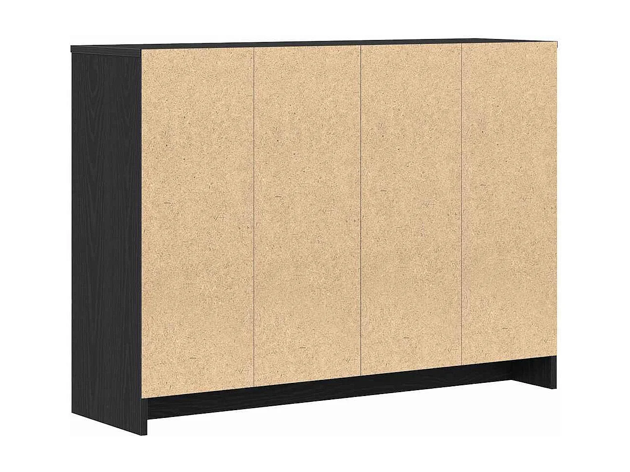 Buffet Noir 102 x 33 x 75 cm Bois d'ingénierie