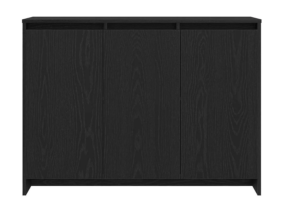 Buffet Noir 102 x 33 x 75 cm Bois d'ingénierie