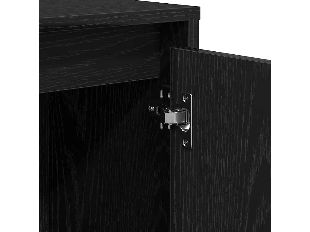 Buffet Noir 102 x 33 x 75 cm Bois d'ingénierie