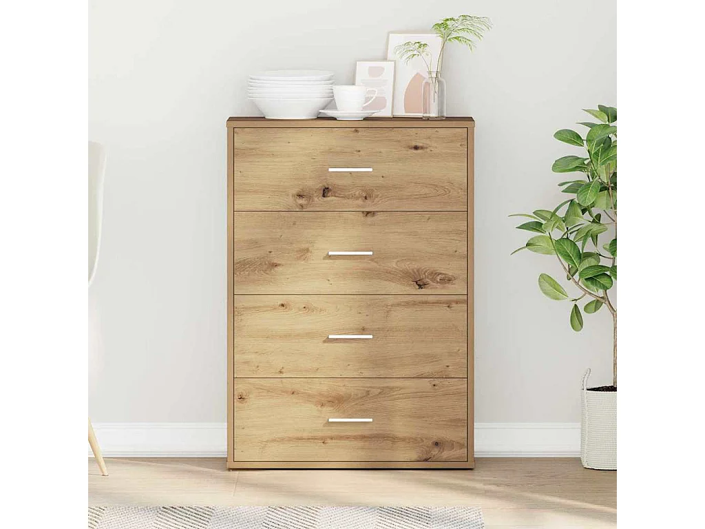 Vitrina Roble artisan 60 x 31 x 84 cm Madera contrachapada