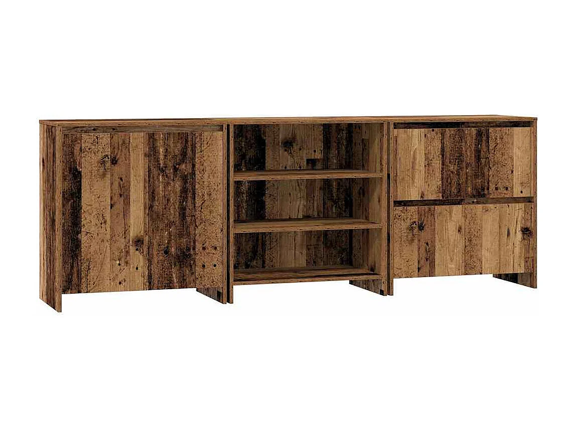 Buffets 3 pièces Bois ancien 70 x 41 x 75 cm Bois d'ingénierie