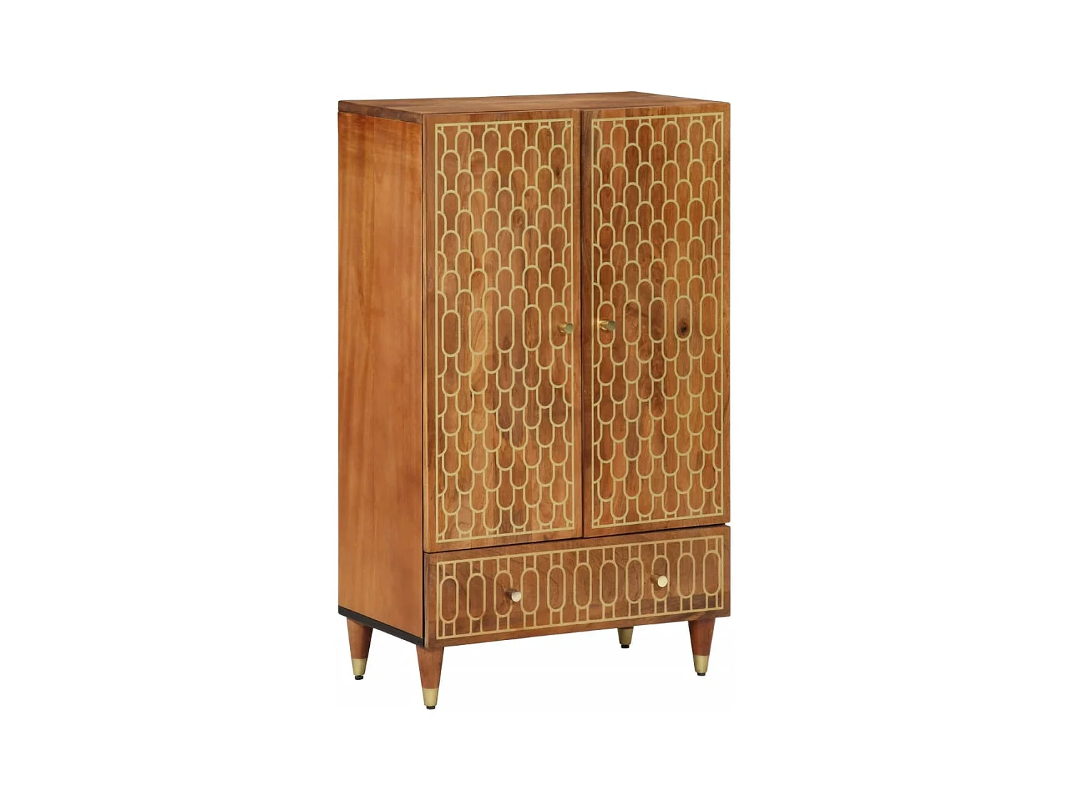 Buffet 60x33x100 cm bois de manguier massif