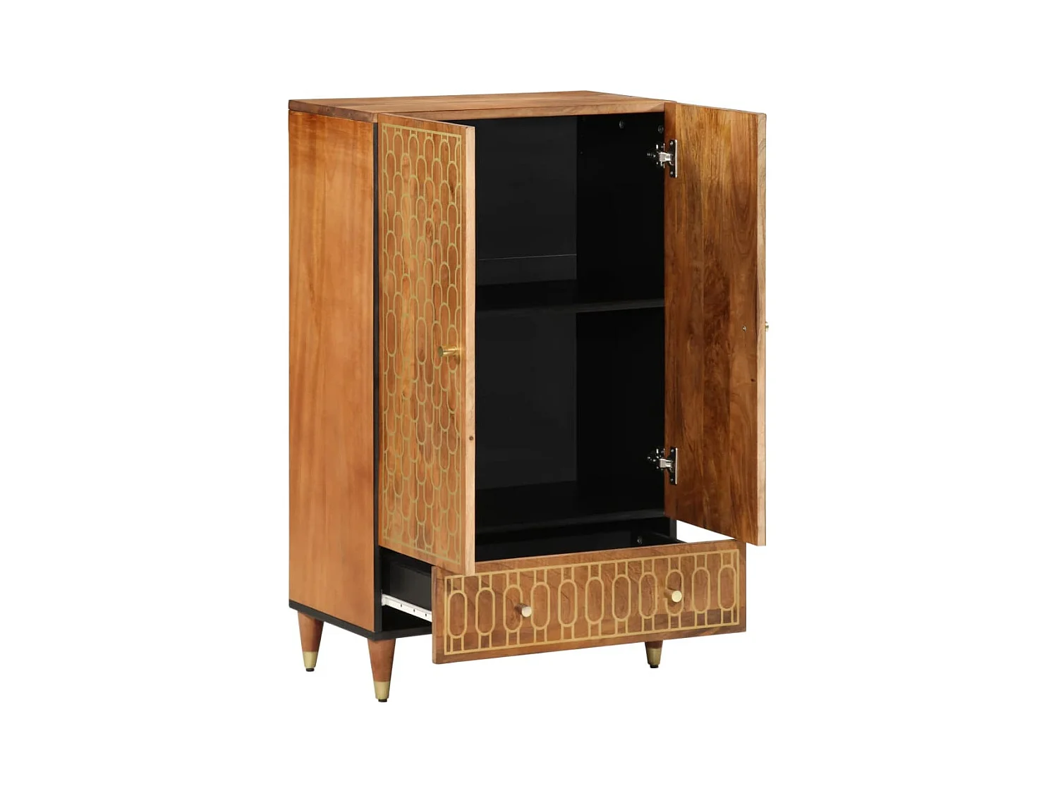 Buffet 60x33x100 cm bois de manguier massif