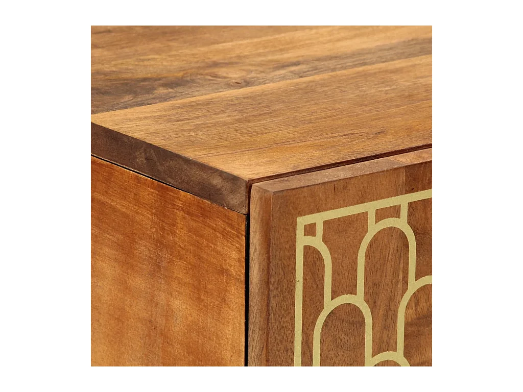 Buffet 60x33x100 cm bois de manguier massif