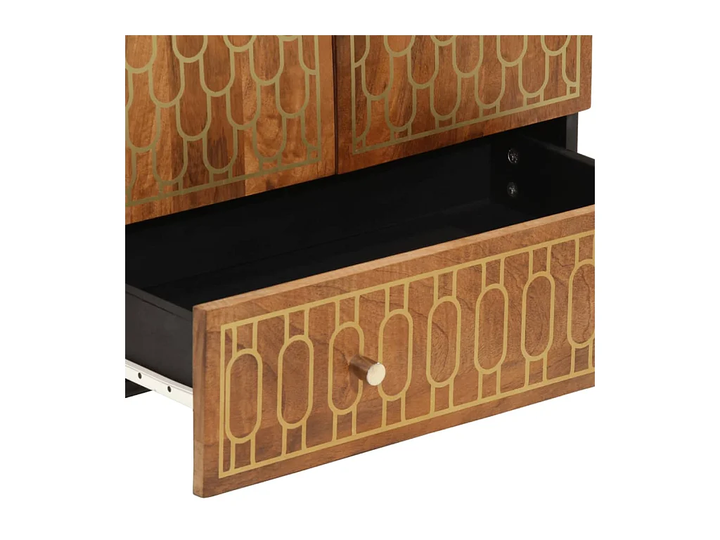 Buffet 60x33x100 cm bois de manguier massif