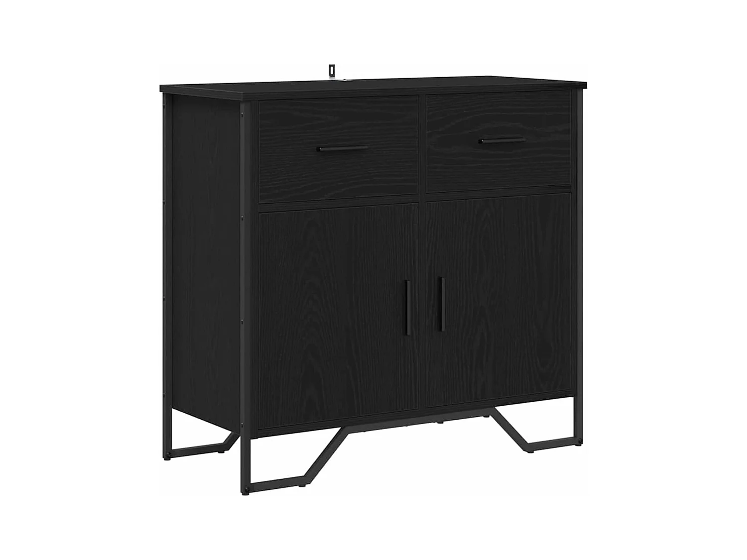 Buffet Chêne noir 79.5 x 35.5 x 74.5 cm Bois d'ingénierie