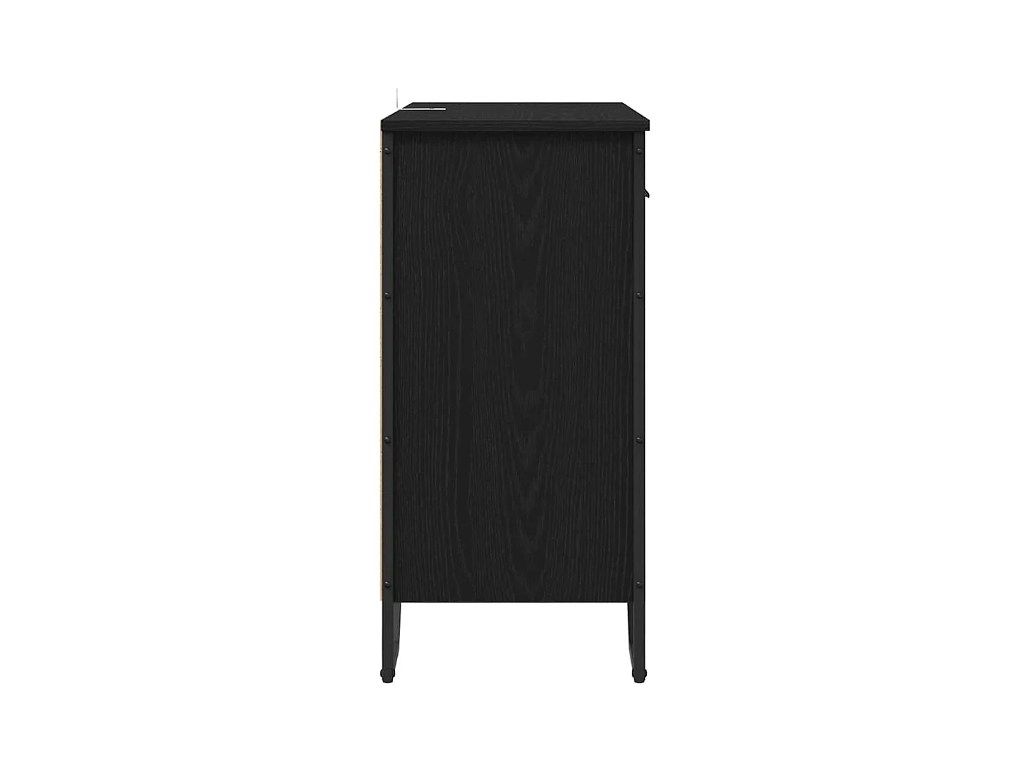 Buffet Chêne noir 79.5 x 35.5 x 74.5 cm Bois d'ingénierie