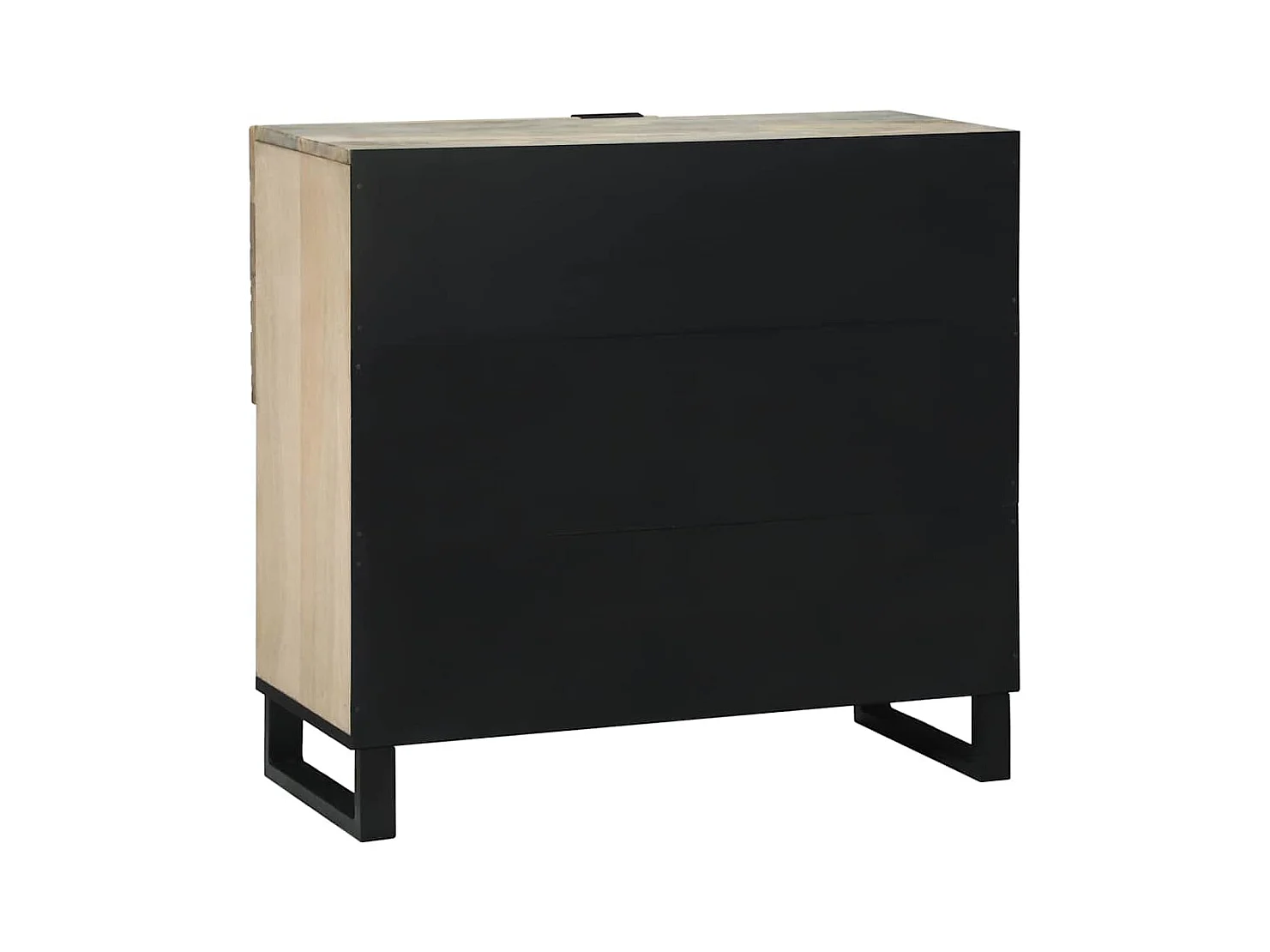 Buffet Blanc 80 x 33 x 75 cm bois de manguier massif