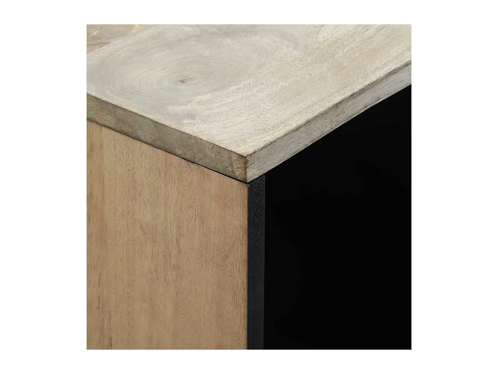 Buffet Blanc 80 x 33 x 75 cm bois de manguier massif