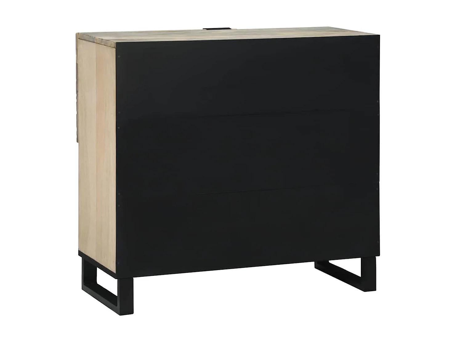 Buffet Blanc 80 x 33 x 75 cm bois de manguier massif