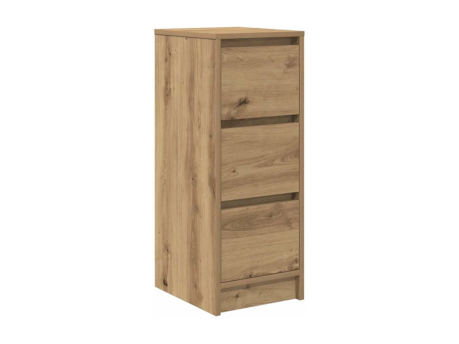 Buffet chêne artisanal 29,5x34x76 cm bois d'ingénierie