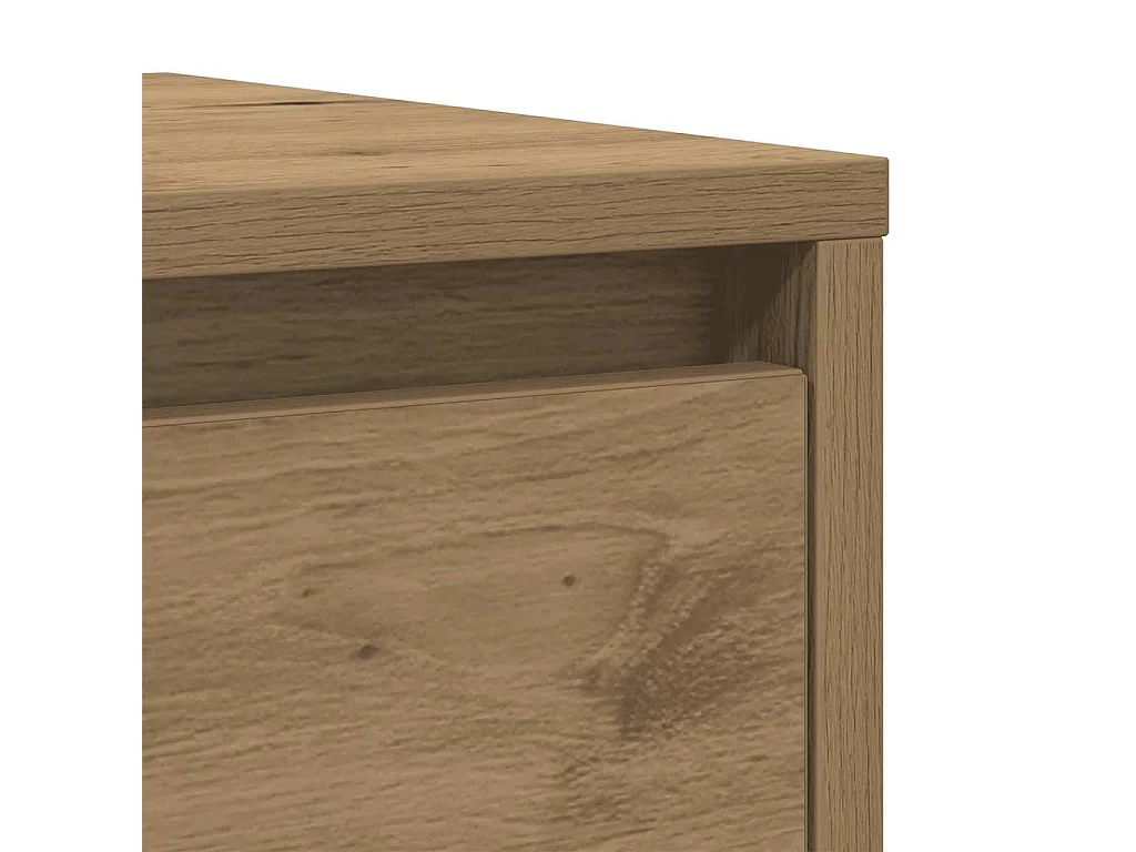 Buffet chêne artisanal 29,5x34x76 cm bois d'ingénierie