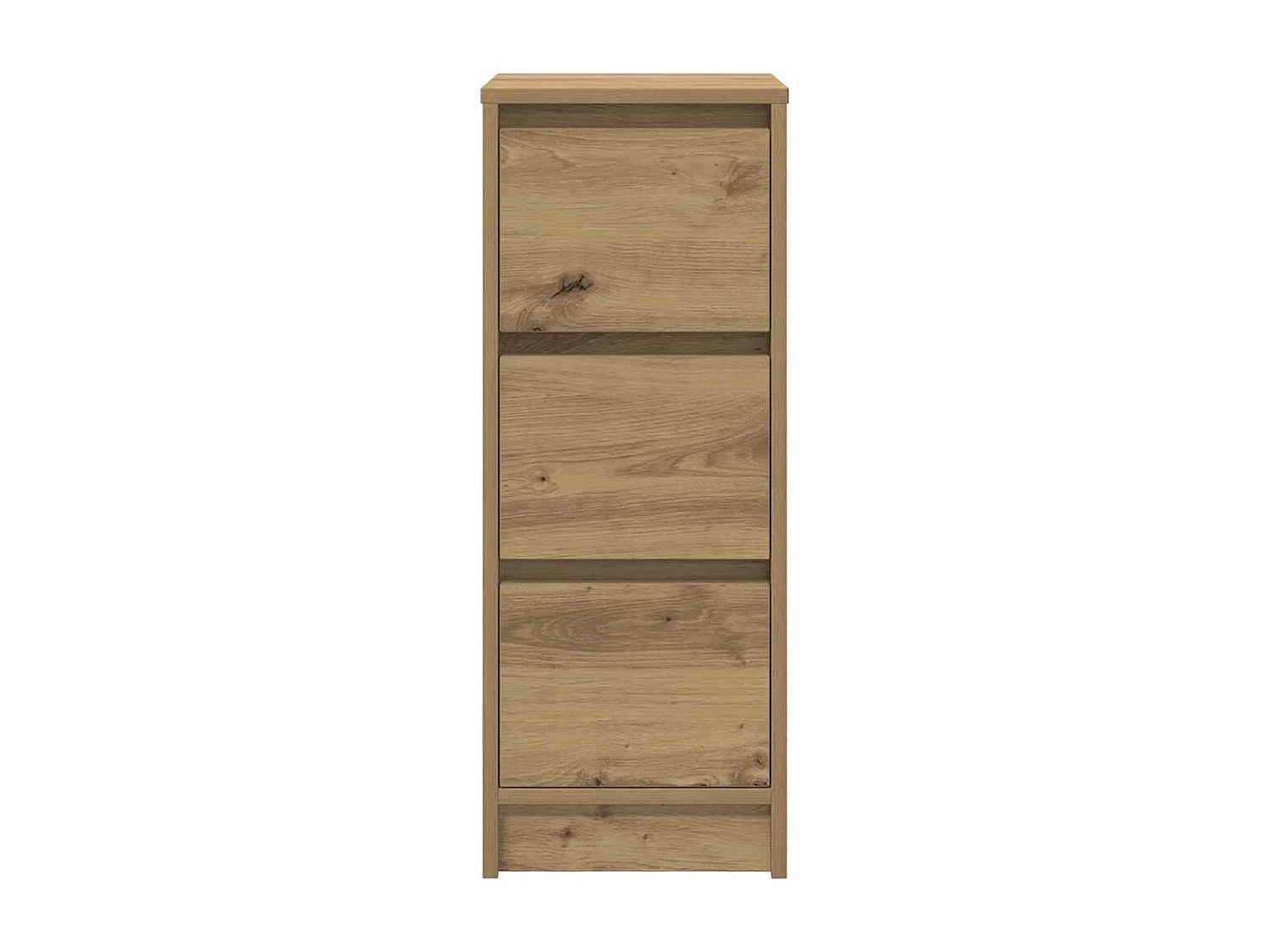 Buffet chêne artisanal 29,5x34x76 cm bois d'ingénierie