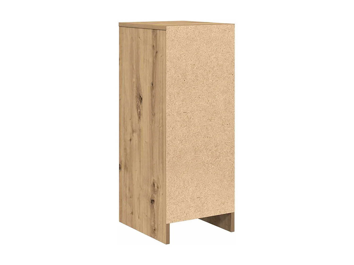 Buffet chêne artisanal 29,5x34x76 cm bois d'ingénierie