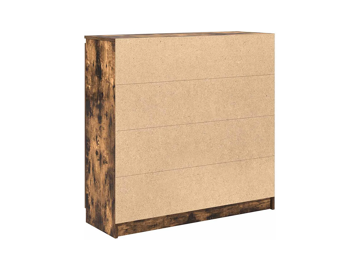 Buffet avec tiroirs chêne fumé 100,5x35x98,5 cm bois ingénierie