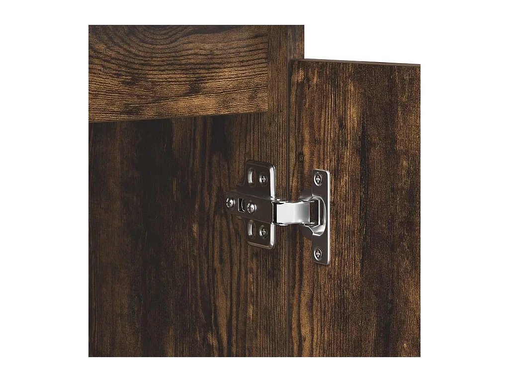 Buffet avec tiroirs chêne fumé 100,5x35x98,5 cm bois ingénierie