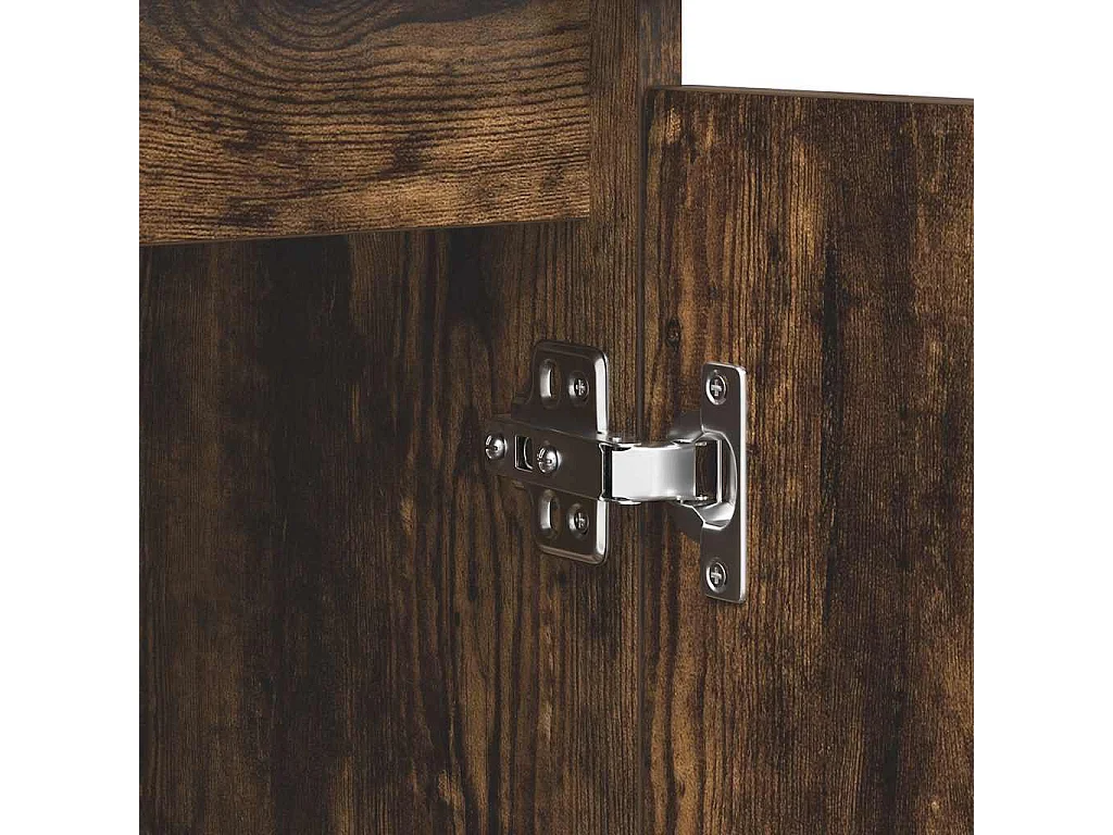 Buffet avec tiroirs chêne fumé 100,5x35x98,5 cm bois ingénierie