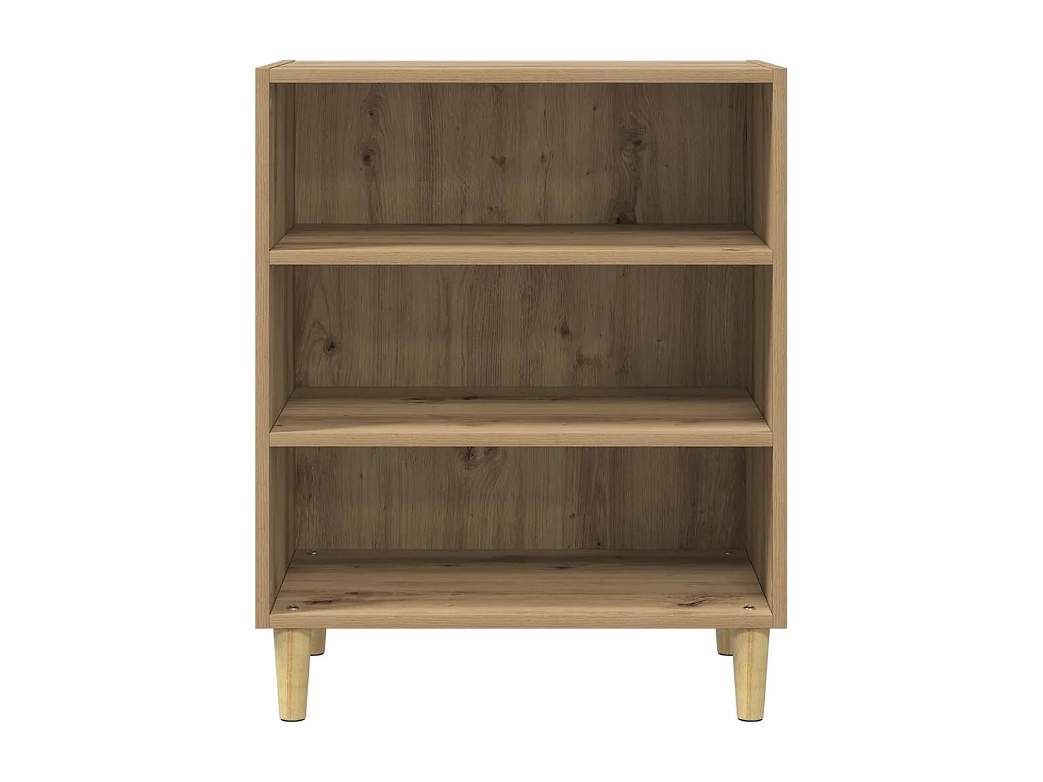 Buffet chêne artisanal 57x35x75 cm bois d'ingénierie