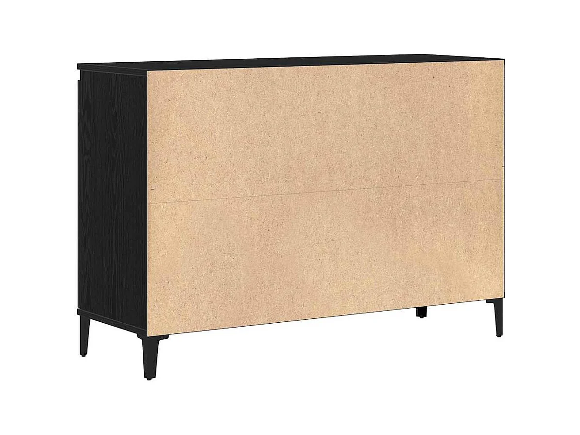 Buffet avec tiroir Noir 104 x 35 x 70 cm Bois d'ingénierie