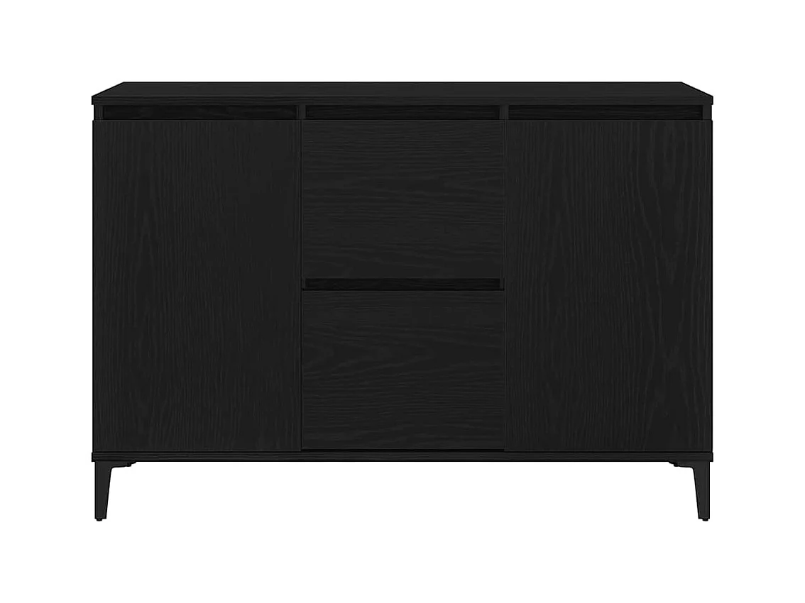 Buffet avec tiroir Noir 104 x 35 x 70 cm Bois d'ingénierie