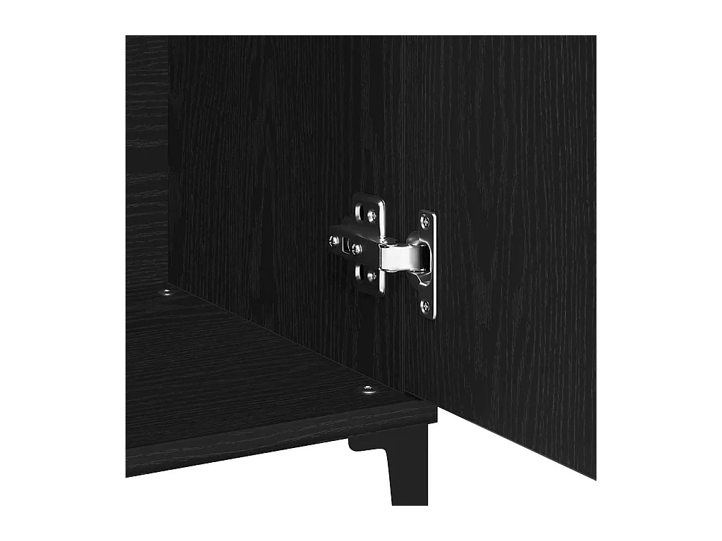 Buffet avec tiroir Noir 104 x 35 x 70 cm Bois d'ingénierie