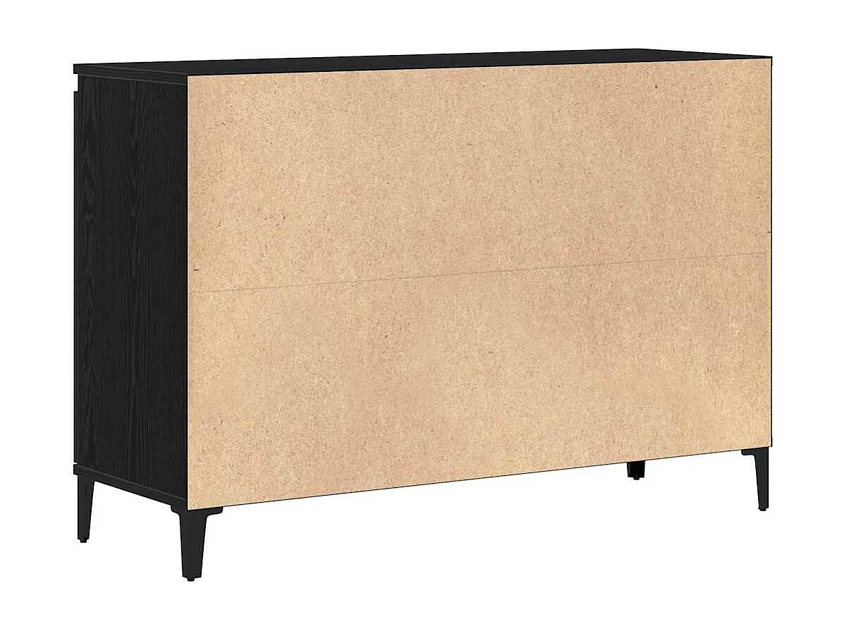 Buffet avec tiroir Noir 104 x 35 x 70 cm Bois d'ingénierie