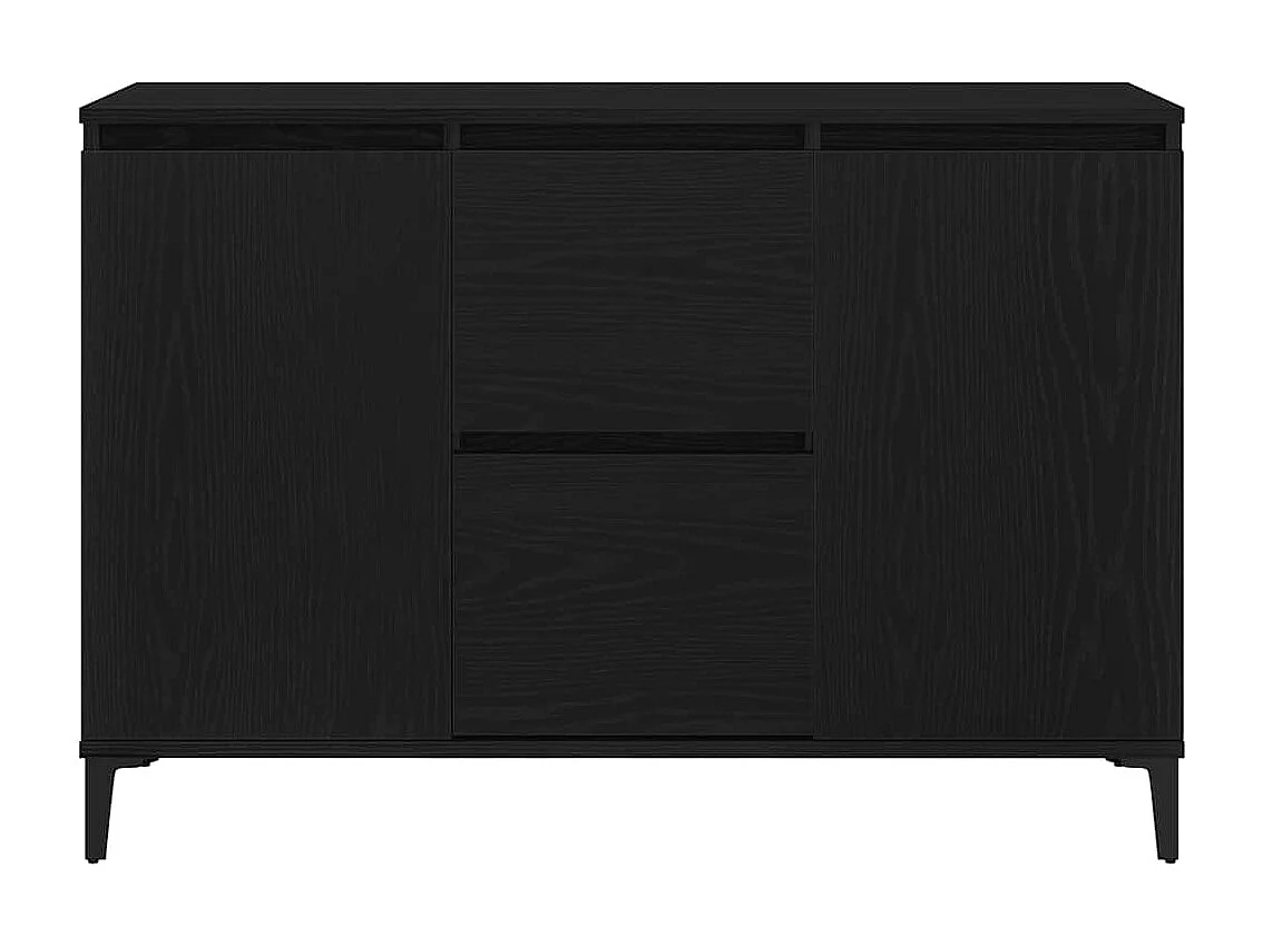 Buffet avec tiroir Noir 104 x 35 x 70 cm Bois d'ingénierie