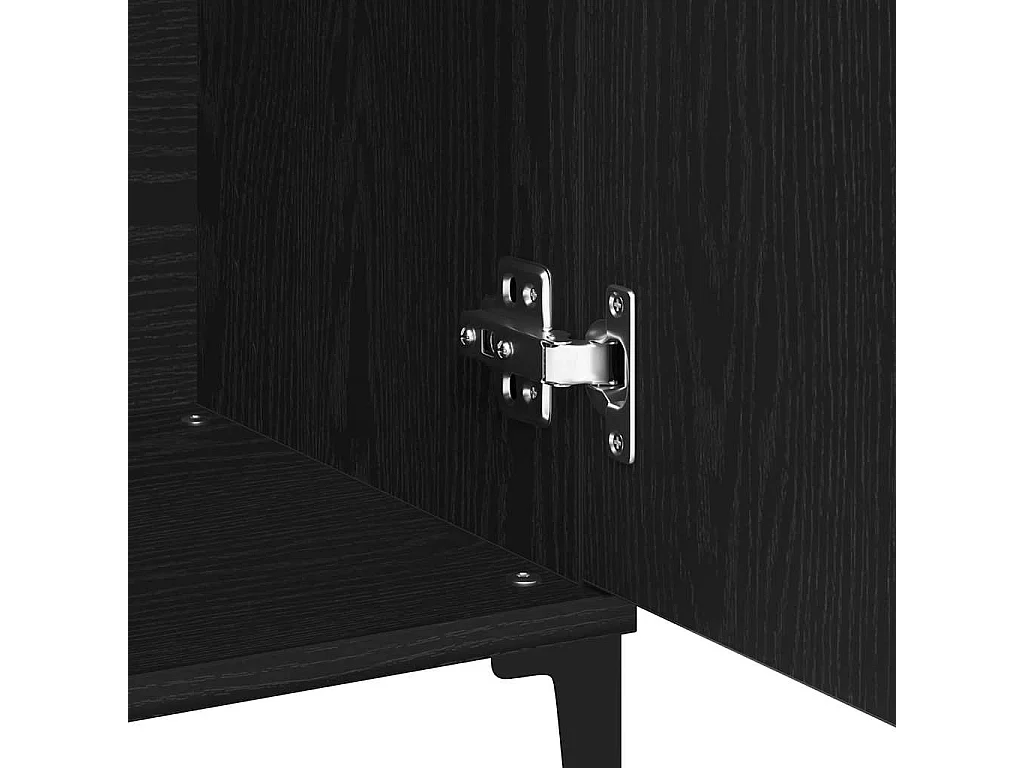 Buffet avec tiroir Noir 104 x 35 x 70 cm Bois d'ingénierie