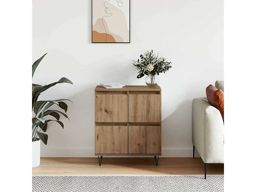 Buffet Marron 60 x 35 x 70 cm Bois d'ingénierie