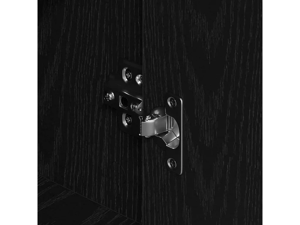 Buffets 2 pièces Chêne noir 60 x 31 x 84 cm Bois d'ingénierie