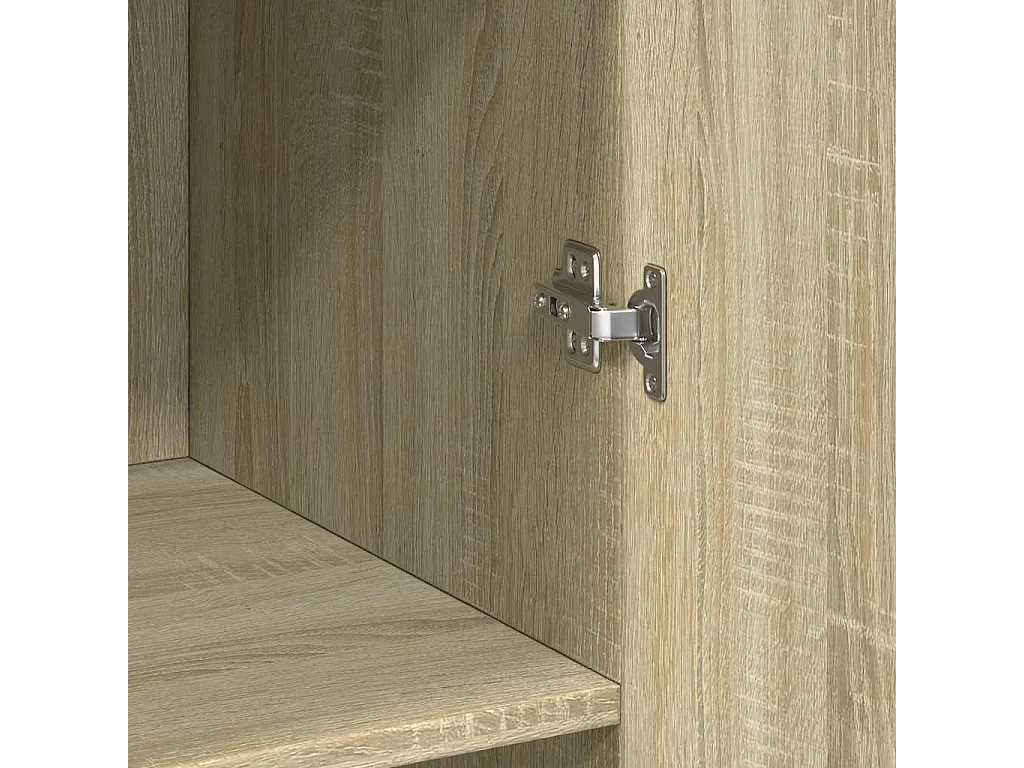 Buffet haut chêne sonoma 70x42,5x185 cm bois d'ingénierie