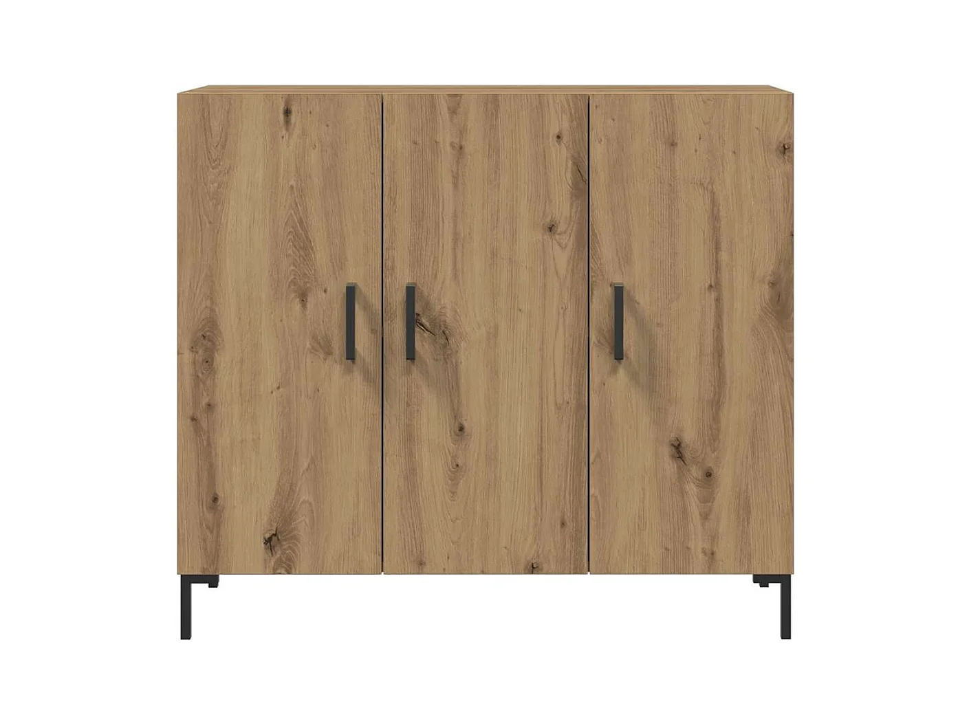 Aparador de madera de ingeniería roble artisian 90x34x80 cm