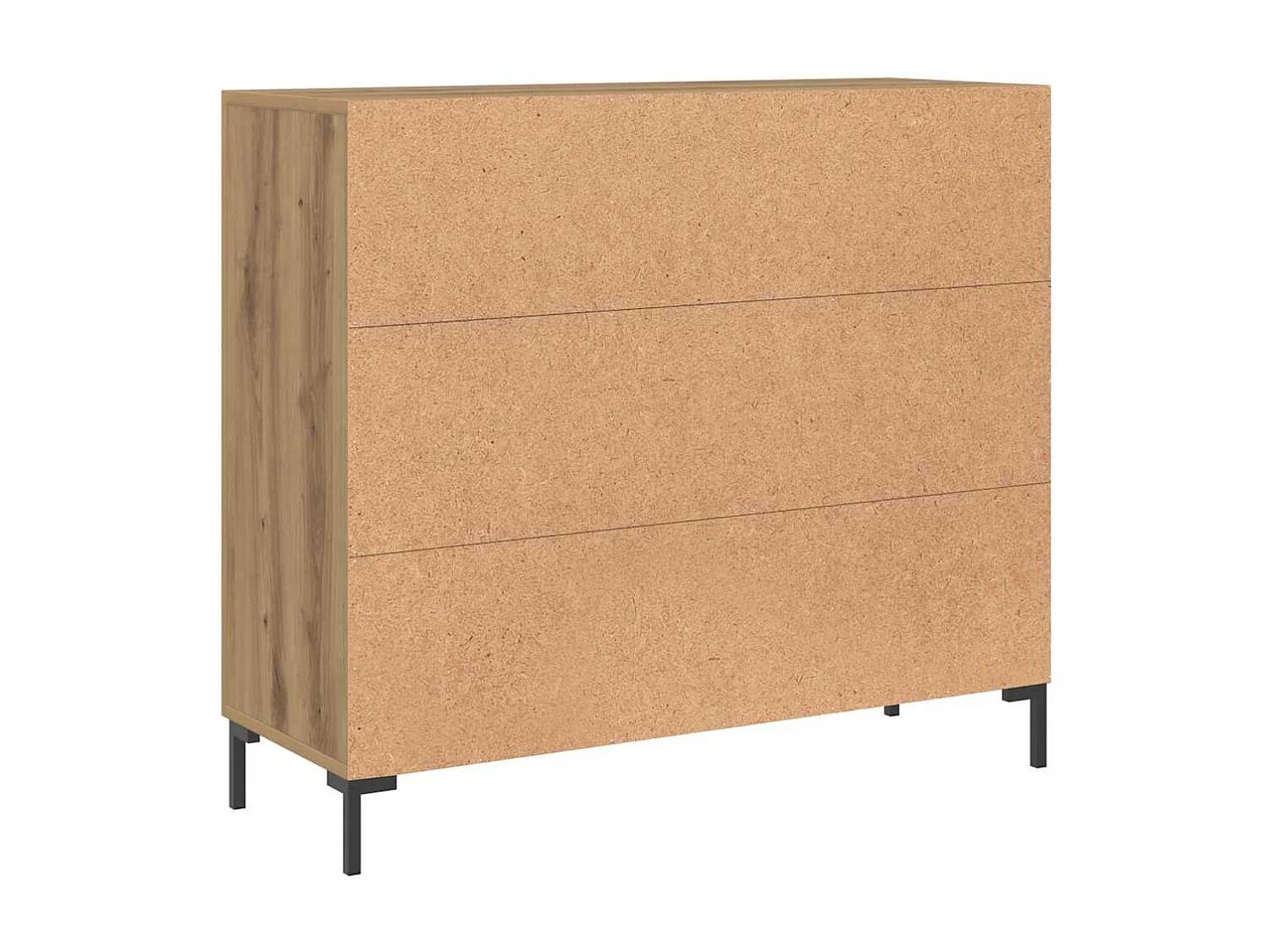 Aparador de madera de ingeniería roble artisian 90x34x80 cm