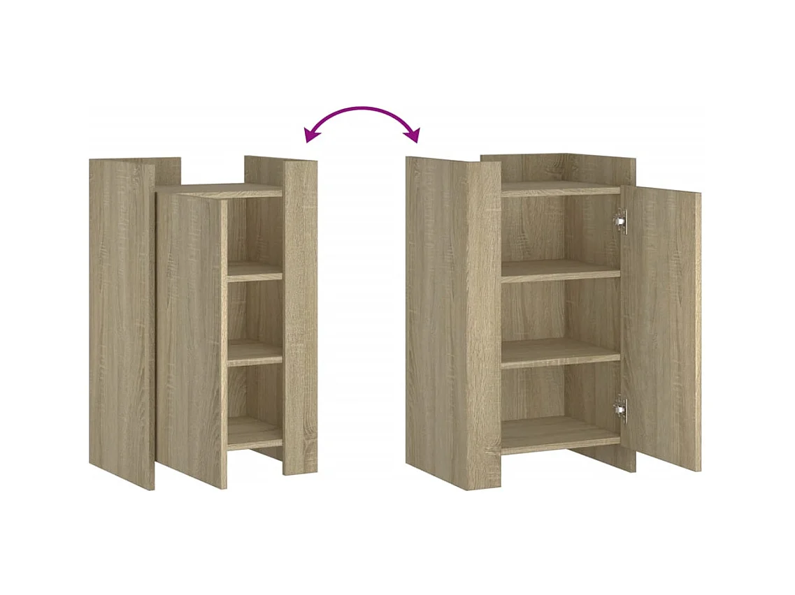 Buffet chêne sonoma 45x35x75 cm bois d'ingénierie