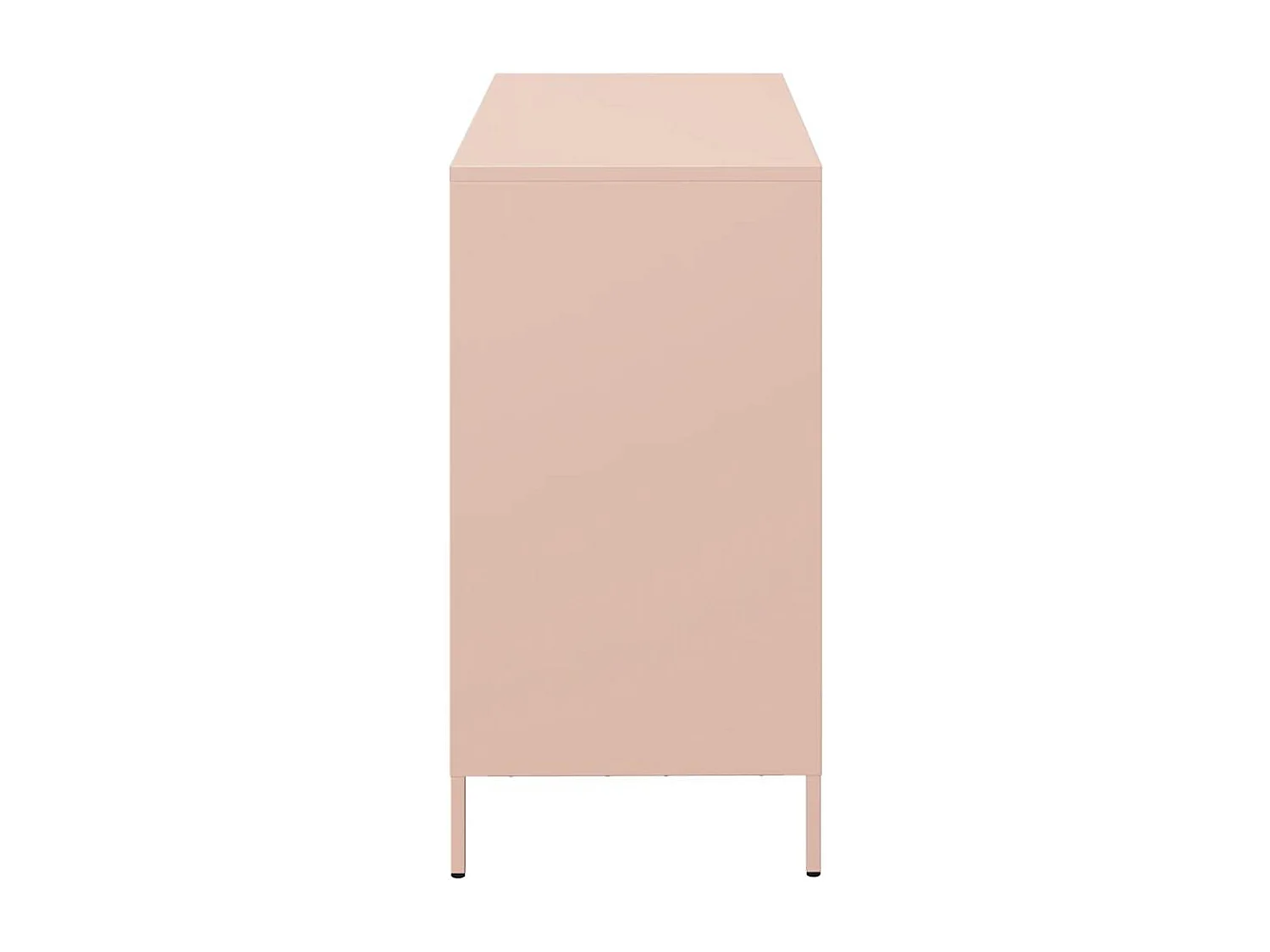 Buffet rose 101,5x39x73,5 cm acier laminé à froid