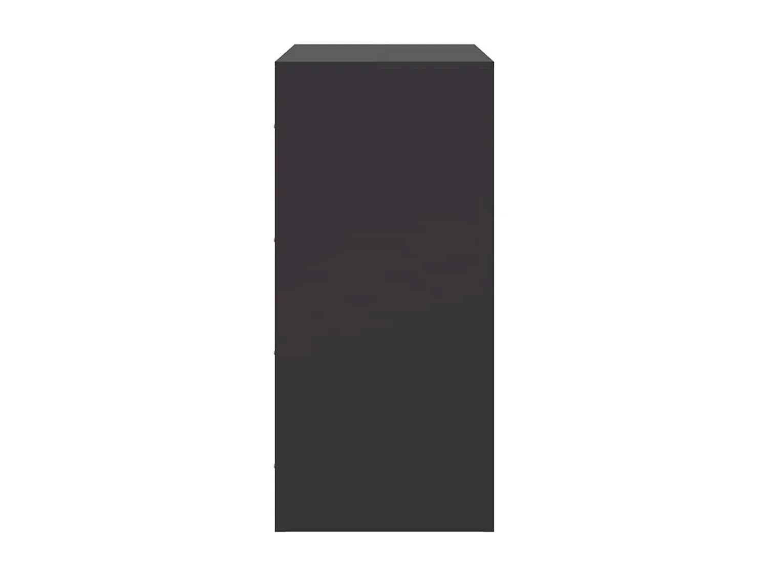 Buffet noir 67x39x83 cm acier