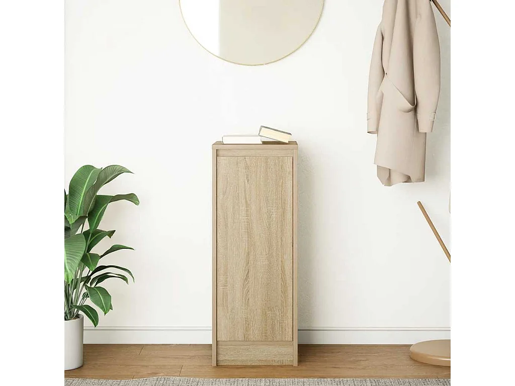 Buffet chêne sonoma 29,5x34x76 cm bois d'ingénierie