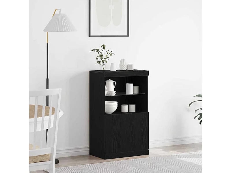 Vitrina Negro 60 x 37 x 100 cm Madera contrachapada