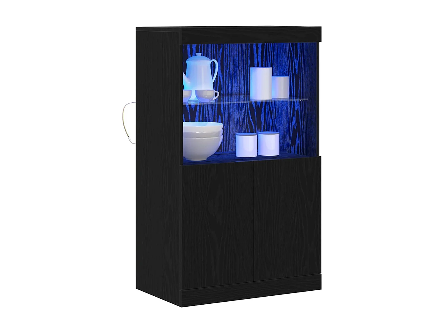 Buffet Noir 60 x 37 x 100 cm Bois d'ingénierie