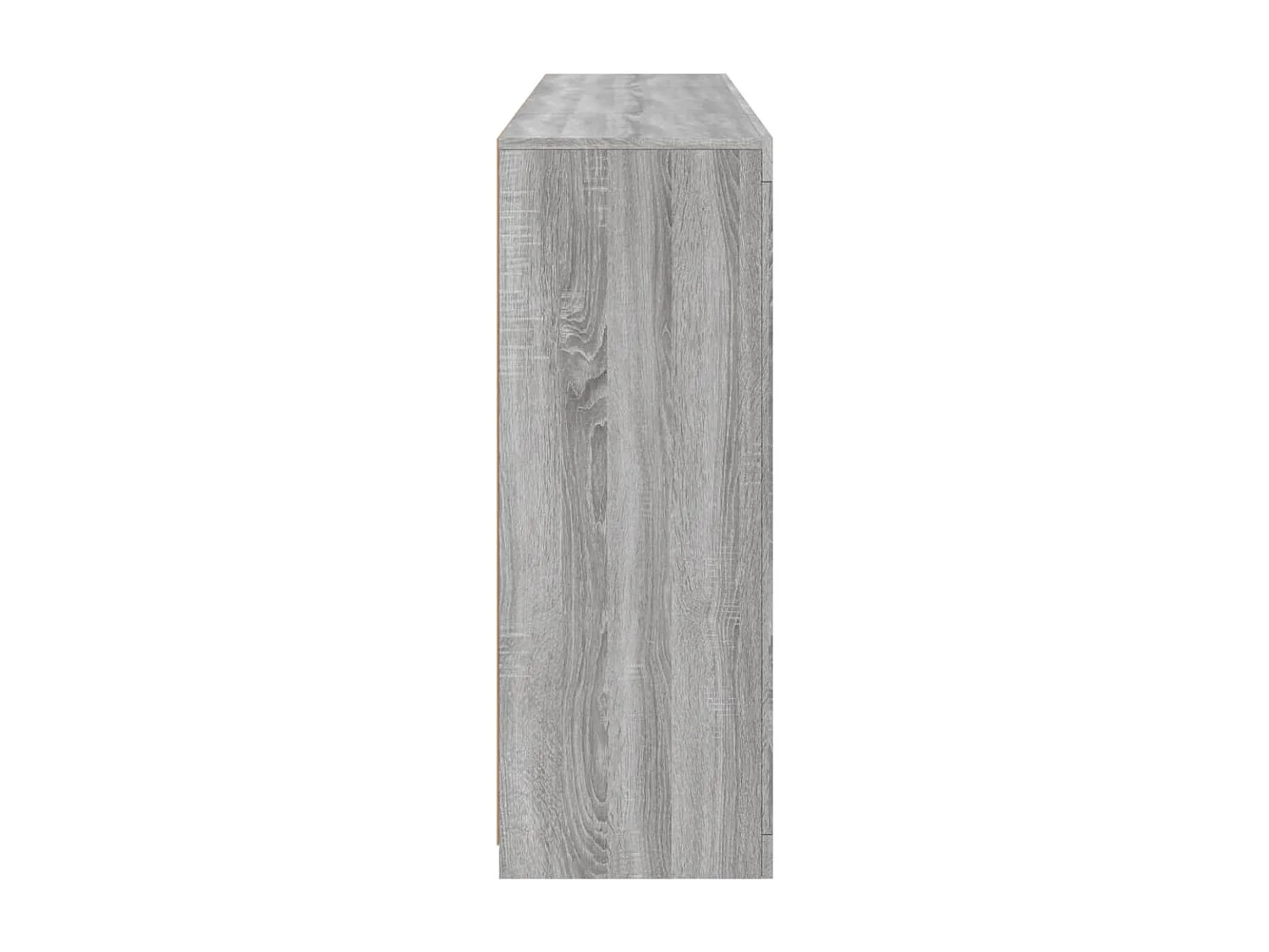 Buffets avec lumières LED 3 pièces sonoma gris bois d'ingénierie