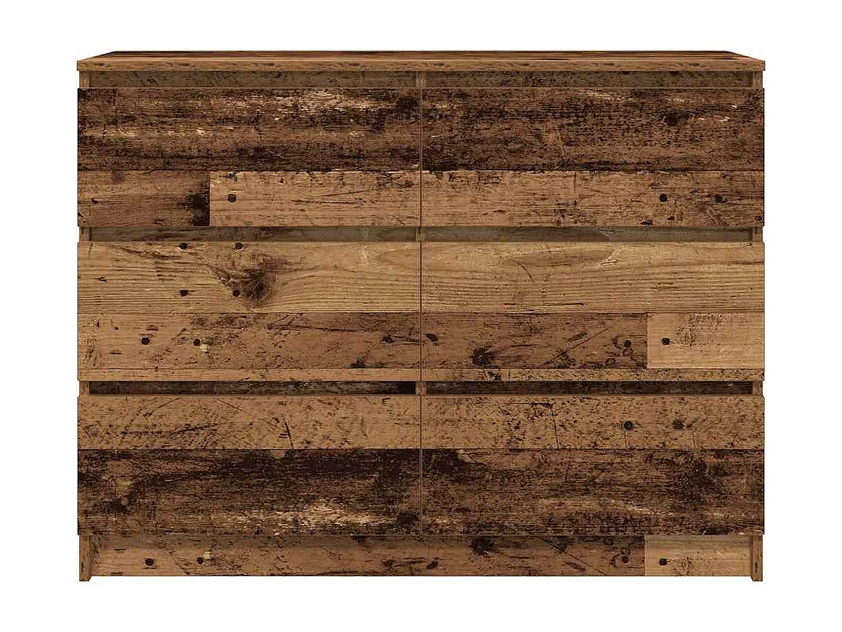 Buffet vieux bois 100x35x76 cm bois d'ingénierie