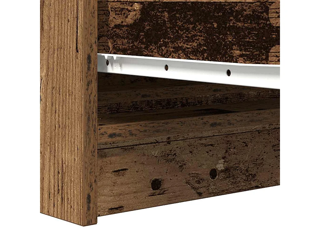 Buffet vieux bois 100x35x76 cm bois d'ingénierie