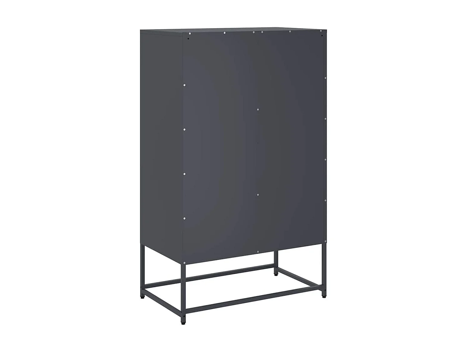 Buffet haut anthracite 68x39x111,5 cm acier