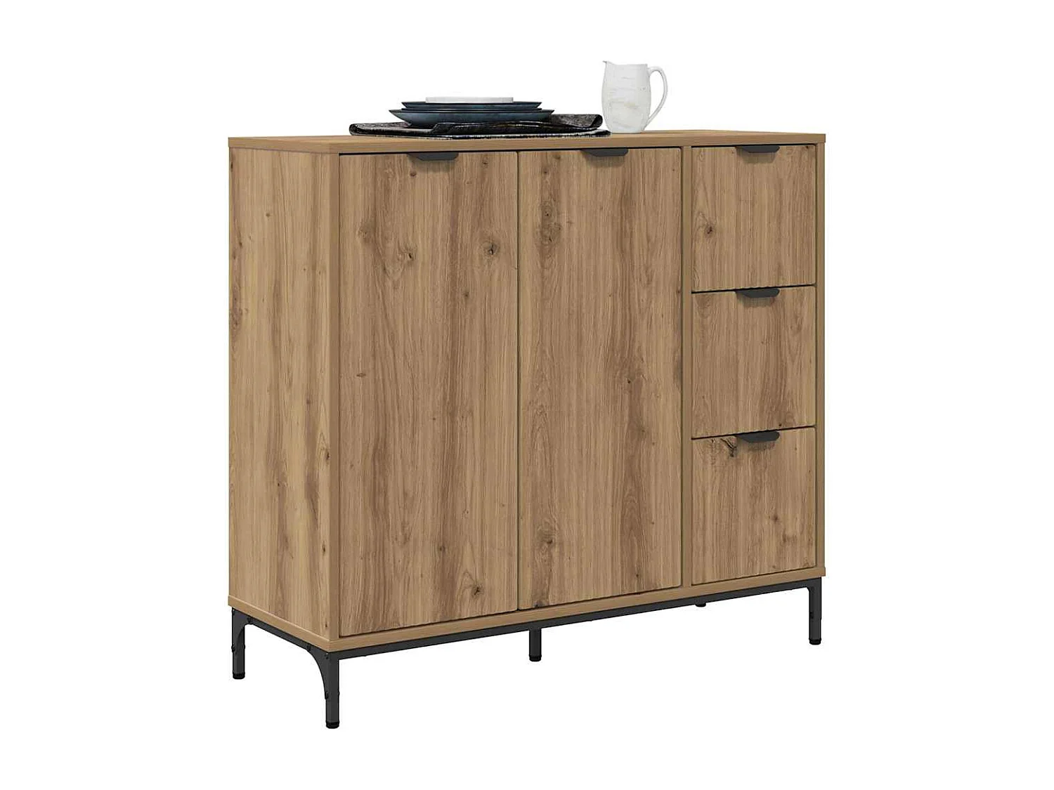 Buffet carvalho artisiano 89,5 x 33 x 82 cm Madeira processada