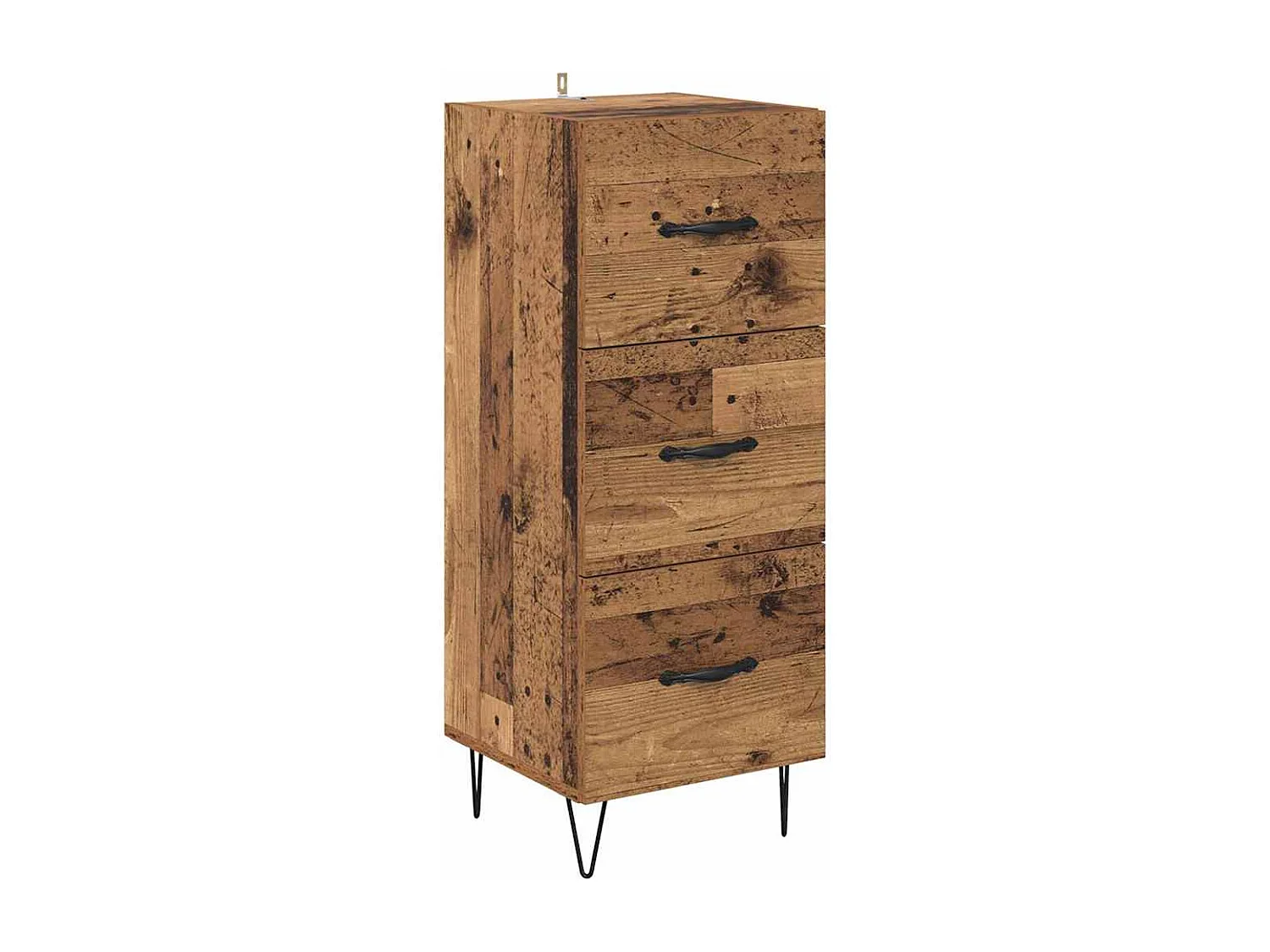 Buffet Bois ancien 34 x 34,5 x 90 cm Bois d'ingénierie