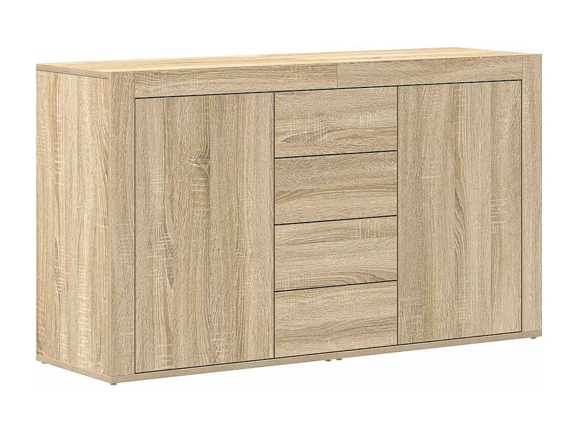 Dressoir met lade Sonoma eiken 120 x 36 x 69 cm Bewerkt hout