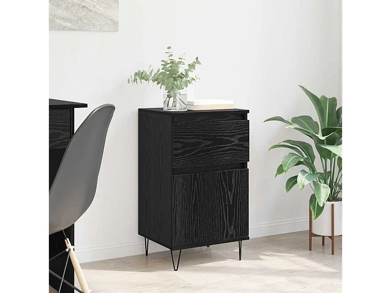 Vitrina Roble negro 35 x 40 x 70 cm Madera contrachapada