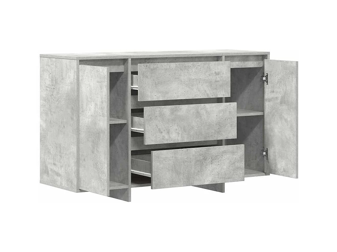Buffet Gris béton 120 x 41 x 75 cm Bois d'ingénierie
