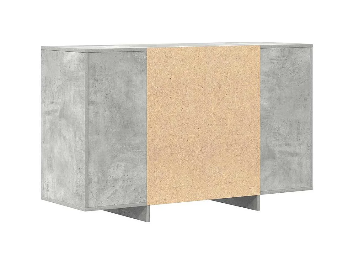 Buffet Gris béton 120 x 41 x 75 cm Bois d'ingénierie