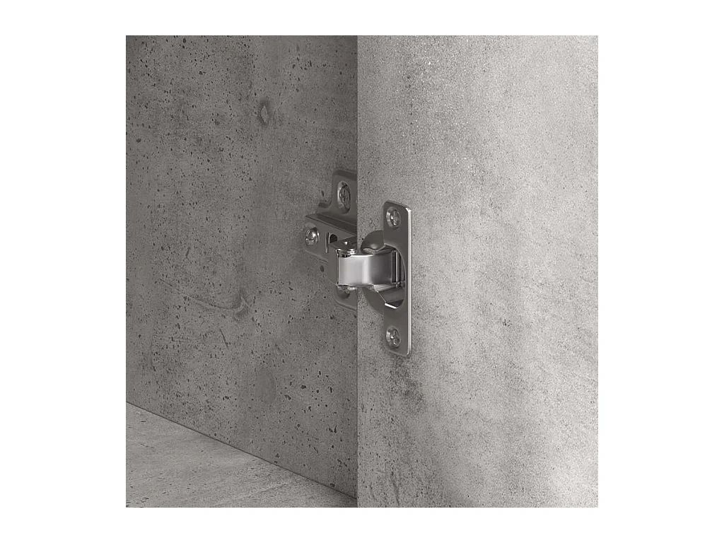 Buffet Gris béton 120 x 41 x 75 cm Bois d'ingénierie